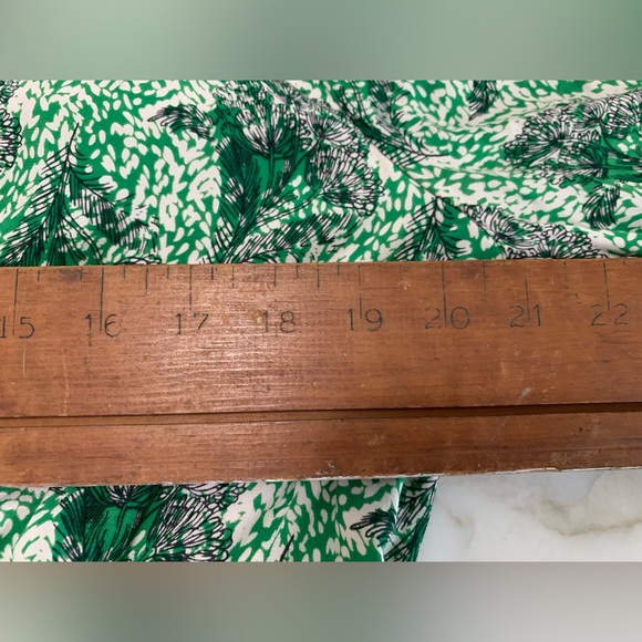 Boden Long Sleeved Dress 16 Selina Kelly Green Floral Knee Length - Picture 9 of 13